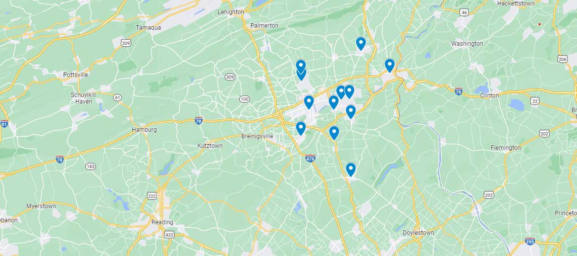Service Area Map Background